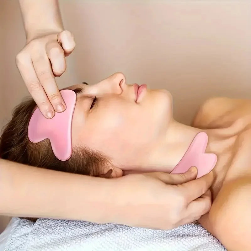 Icy Face™ 2-in-1 Ice Roller & Gua Sha Facial Massage Set — Lift, Contour & Refresh