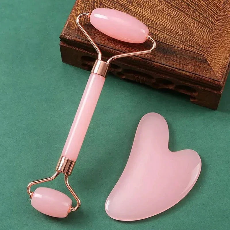 Icy Face™ 2-in-1 Ice Roller & Gua Sha Facial Massage Set — Lift, Contour & Refresh