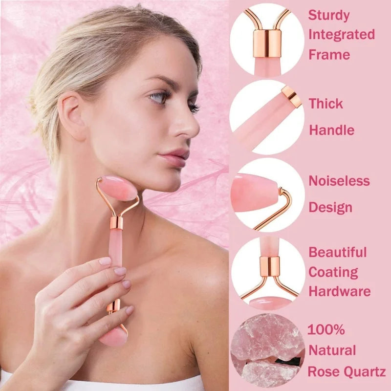 Icy Face™ 2-in-1 Ice Roller & Gua Sha Facial Massage Set — Lift, Contour & Refresh